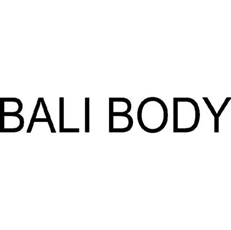Bali Body Trademark Of Bali Body Pty Ltd Registration Number 5362063