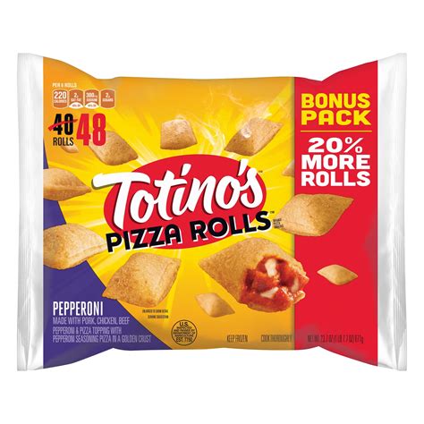 Totinos Pizza Rolls Brand Pepperoni Pizza Snacks 48 Ct