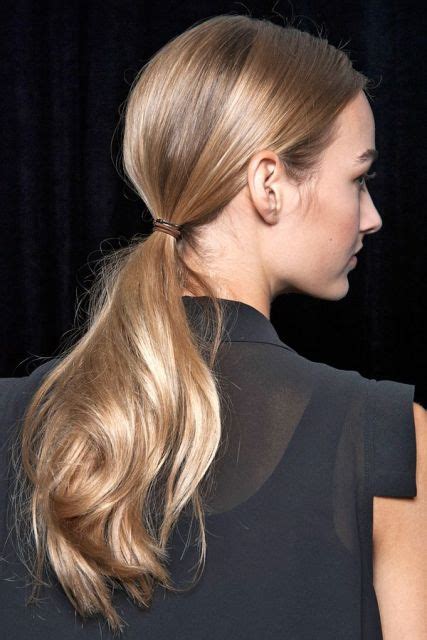 Picture Of Stylish Ways To Wear Low Ponytails 9