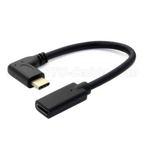 90 Degree Right Angle Usb 31 Type C Male To Female Extension Data Usb