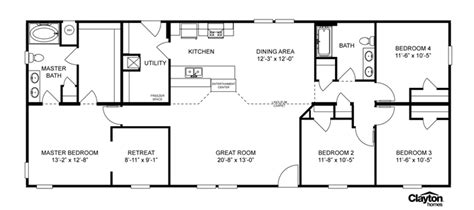 3 bedroom house plans for a young couple may allow for the perfect setup for their child while still maintaining space for guests, or even for another addition to their family. Clayton Manufactured Homes Floor Plans - House Decor Concept Ideas