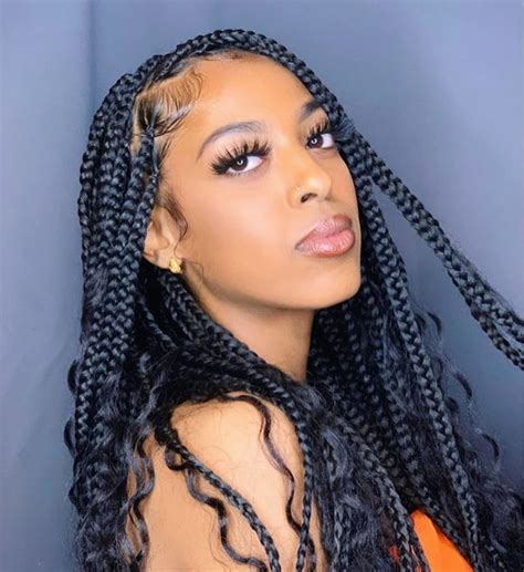 79 Ideas Large Box Braids Mid Back Length For Short Hair Stunning And