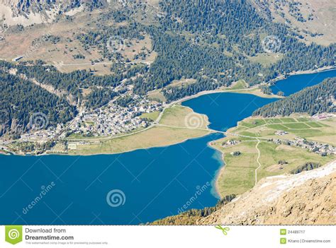 Blue Swiss Mountain Lake Stock Image Image Of Canton 24489717