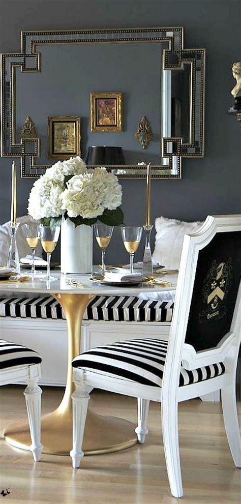 Jan 22, 2018 · if you're looking for a quick kitchen or dining room update that won't break the bank, look to your furniture! Luxurious black and gold kitchen. Home decor inspiration ...