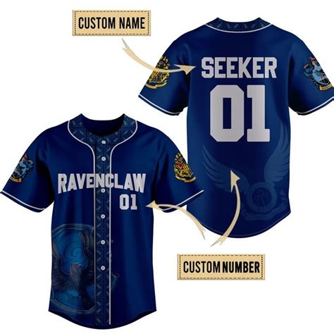 Ravenclaw Custom Baseball Jersey Trendtalksaz Store