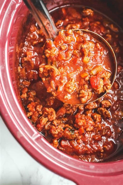 Easy Ground Turkey Bolognese Sauce Recipe Slow Cooker Savoring Italy
