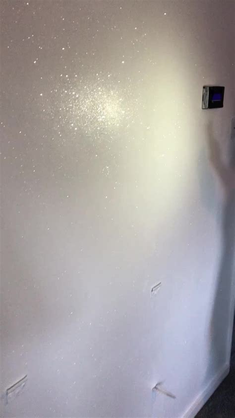 How To Create A Show Stopping Accent Wall With Sparkly Glitter Paint