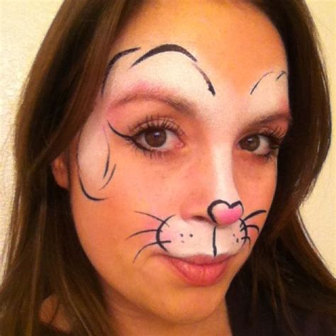 See more ideas about face, face painting, easter face paint. Bunny Face Paint (Sorry, no link, just this pic ...