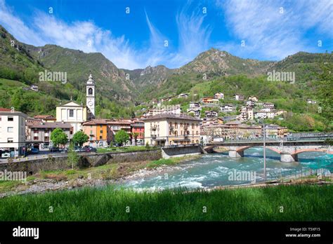 San Pellegrino Terme Village In The Brembana Valley Bergamo Italy