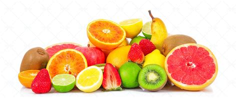 Fruit On White Background Stock Photos Motion Array