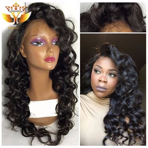 African American Human Hair Half Wigs Full Lace Human Hair Wigs For