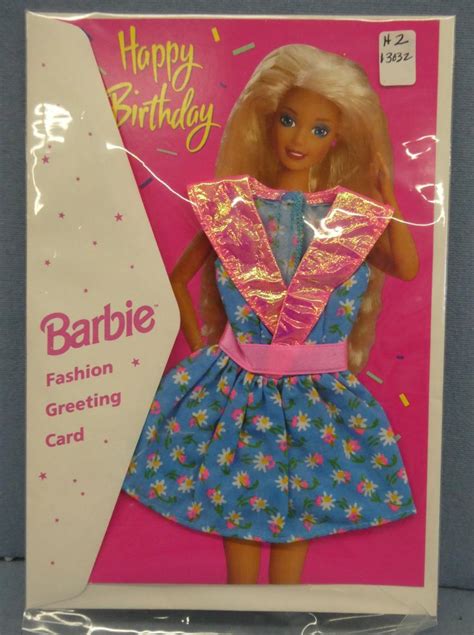 1994 Barbie Fashion Greeting Card 13032 1 ~1990 1999 Clothing Nice Twice Dollshop