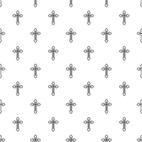Christian Cross Vector Png Images Christian Cross Pattern Simple Style