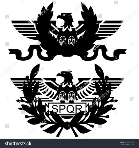 the symbolism of the ancient roman legions the royalty free stock vector 407172880