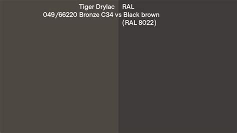 Tiger Drylac Bronze C Vs Ral Black Brown Ral Side By