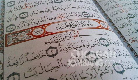 Dasyatnya Surat Al-Waqi'ah, Mudahkan Rezeki | Kabar Jombang
