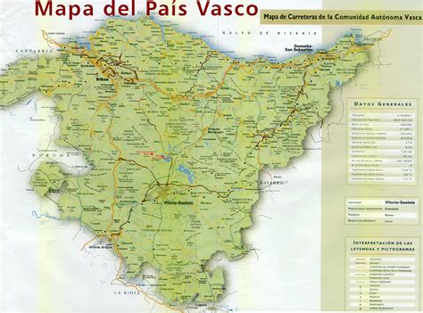 Basque Country Road Map Full Size