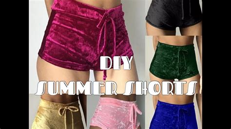 Diy Easy Summer Shorts Booty Shorts No Zipper No Elastic Youtube