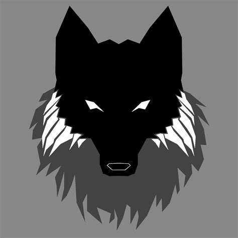 First Wolf Emblem Simple Vector Style Wolf Emblem Wolf Images