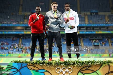 Silver Medalist Julius Yego Of Kenya Gold Medalist Thomas Rohler Of