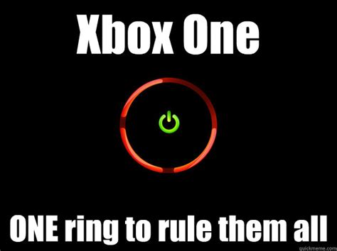 Xbox One One Ring To Rule Them All Red Ring Of Death Quickmeme