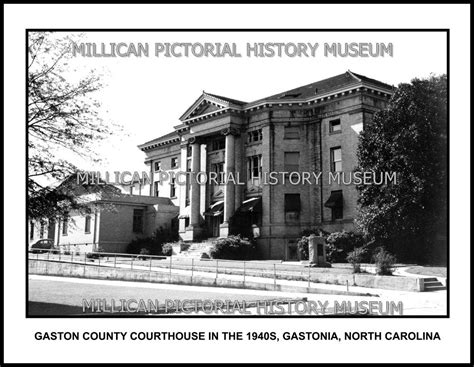 Gaston County Courthouse In The 1940s Gastonia North Carolina