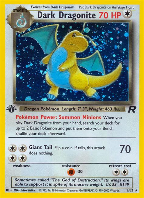 These four factors drive pokemon card values in different ways, but if they all come together beautifully, it's the perfect recipe for an extremely valuable pokemon then decided to print future vintage japanese sets like jungle, fossil and team rocket with a holographic card in every pack. Dark Dragonite (Team Rocket TR 5) — PkmnCards