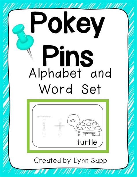 Alphabet And Word Pokey Pins Alphabet Improve Your Handwriting