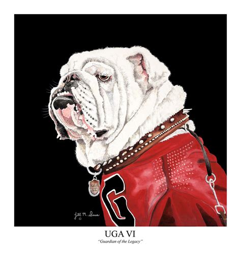 Uga Vi Guardian Of The Legacy Jill Saur Fine Art