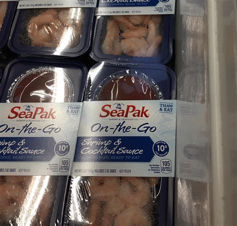Spotted at Kroger today: 105 calories of shrimp cocktail in a snack