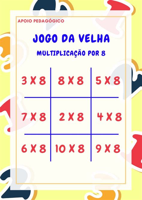 Jogo Da Velha Da MultiplicaÇÃo Super Legal Cuca Super Legal