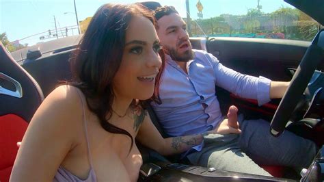 Melody Foxx Is Jerking And Sucking Peter Green S Cock In The Car Porn