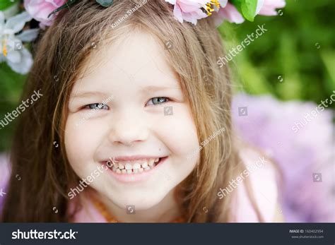 Portrait Cute Smiling Girl Stock Photo 160402994 Shutterstock