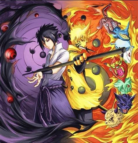 Sun And Moon Wiki Anime Amino Naruto Dan Sasuke Anime Naruto