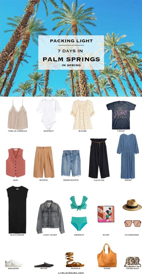 What To Pack For Palm Springs In Spring Palm Springs Outfit