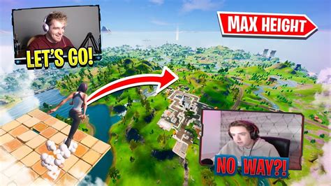 Max Height Heal Off Challenge In Fortnite Chapter 2 Youtube