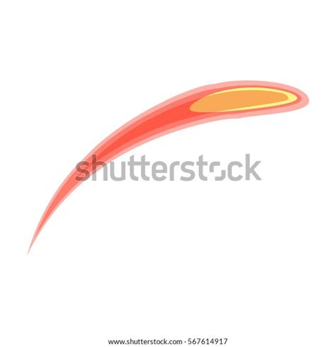 Comet Halley Icon Cartoon Style Isolated Stock Vector Royalty Free