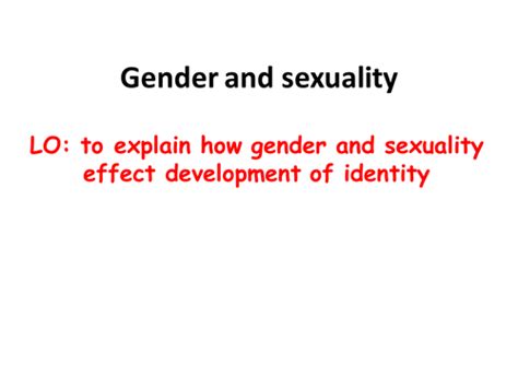 Gender And Sexuality Teaching Resources