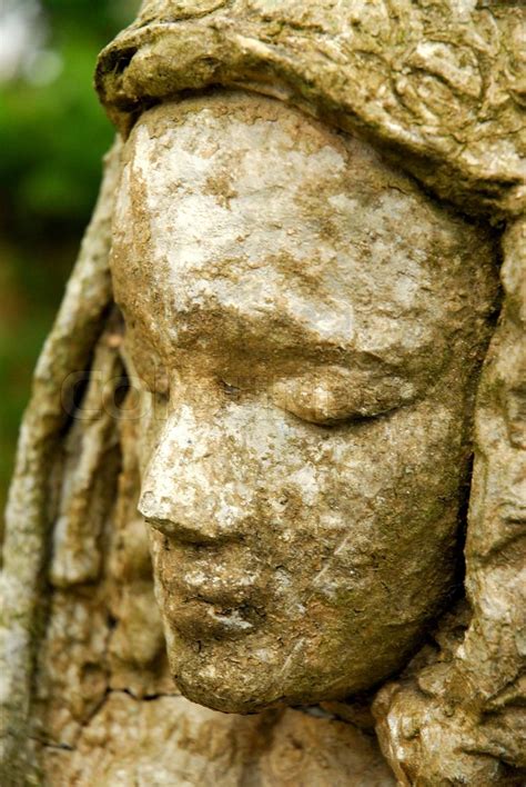 Weathered Statue Of A Desperate Woman Stock Image Colourbox