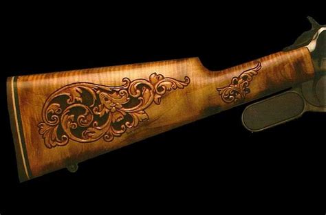 Pin On Wood Engraved Guns