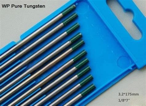 WP Polished Green Tip Pure Tungsten Electrodes For TIG Welding China