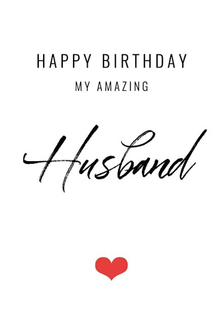 Free Happy Birthday Cards For My Husband Happy Birthday Card