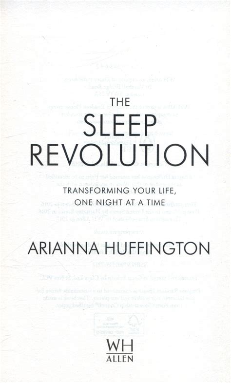 The Sleep Revolution Transforming Your Life One Night At A Time By