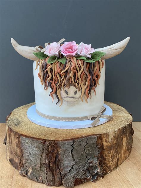 Highland Cow Cake Cow Cakes Cow Birthday Cake Cow Birthday Parties