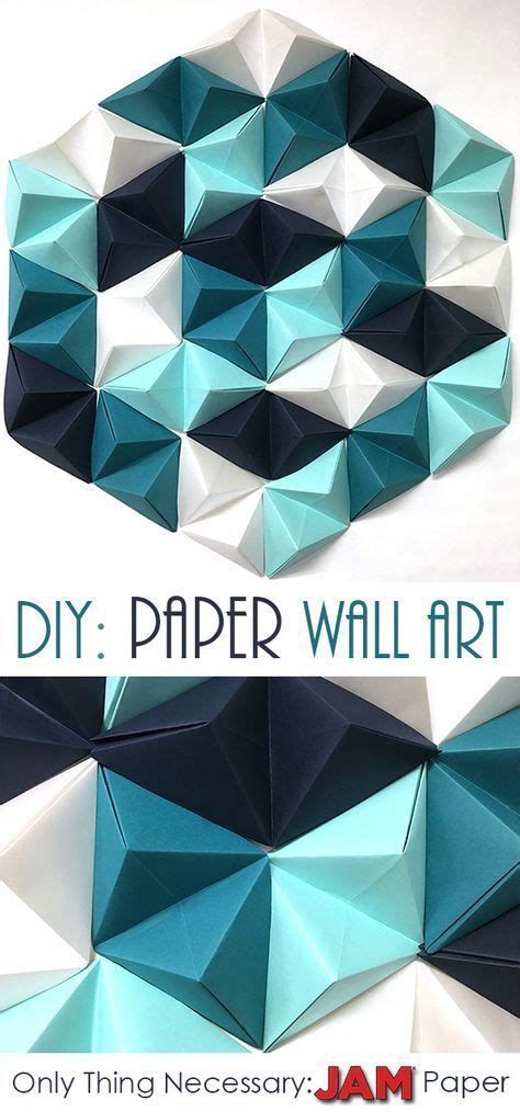Diy Geometric Paper Wall Art Jam Paper Blog Paper Wall Art Diy
