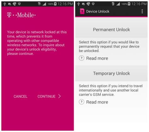 Official Unlock From T Mobile Usa Mobile Device Unlock App Sim