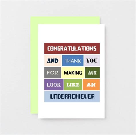 Funny Congratulations Card Funny Congrats Card Happy Graduation