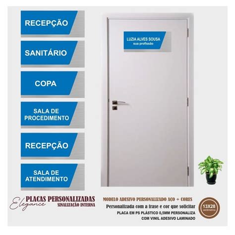 Mil Arts Placa Personalizada Para Clínicas E Consultórios