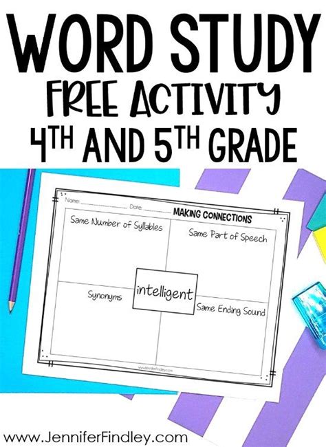 Free Word Study Activity For Upper Elementary Read This Post To Learn