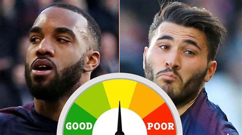 Arsenal Player Ratings Alexandre Lacazette Impresses Again As Question